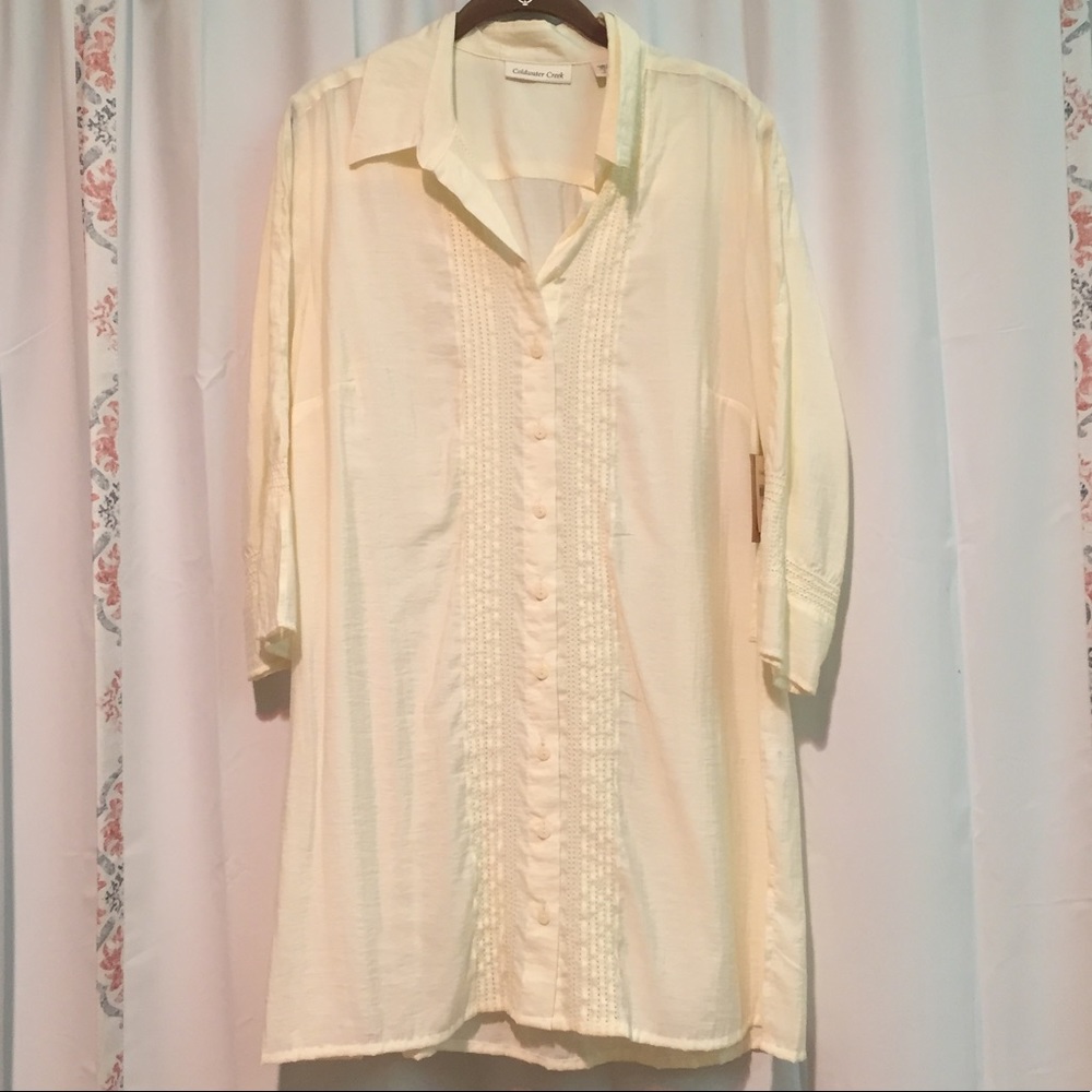 3/$25 NWT Coldwater Creek Large Pintuck Tunic